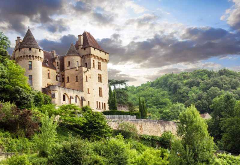 Le château de la Roque Gageac en Dordogne dans le Périgord